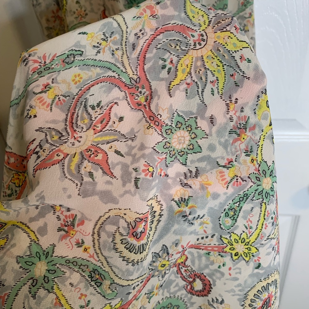 Anthropologie Fleur Wood Carina Paisley Chemise Mini Dress - Picture 7 of 7